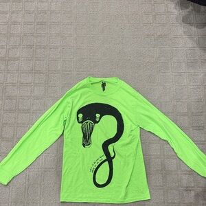 Billie Eilish Green Reptile Graphic Long Sleeve Shirt